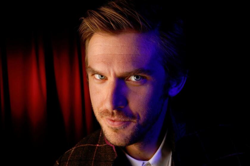 NEW YORK, NEW YORK--APRIL 22, 2017-- Dan Stevens is the star of the new FX series Legion. Stevens photographed at the Alamo Drafthouse, House of Wax bar in Brooklyn, NY on April 22, 2017. (Carolyn Cole/Los Angeles Times)