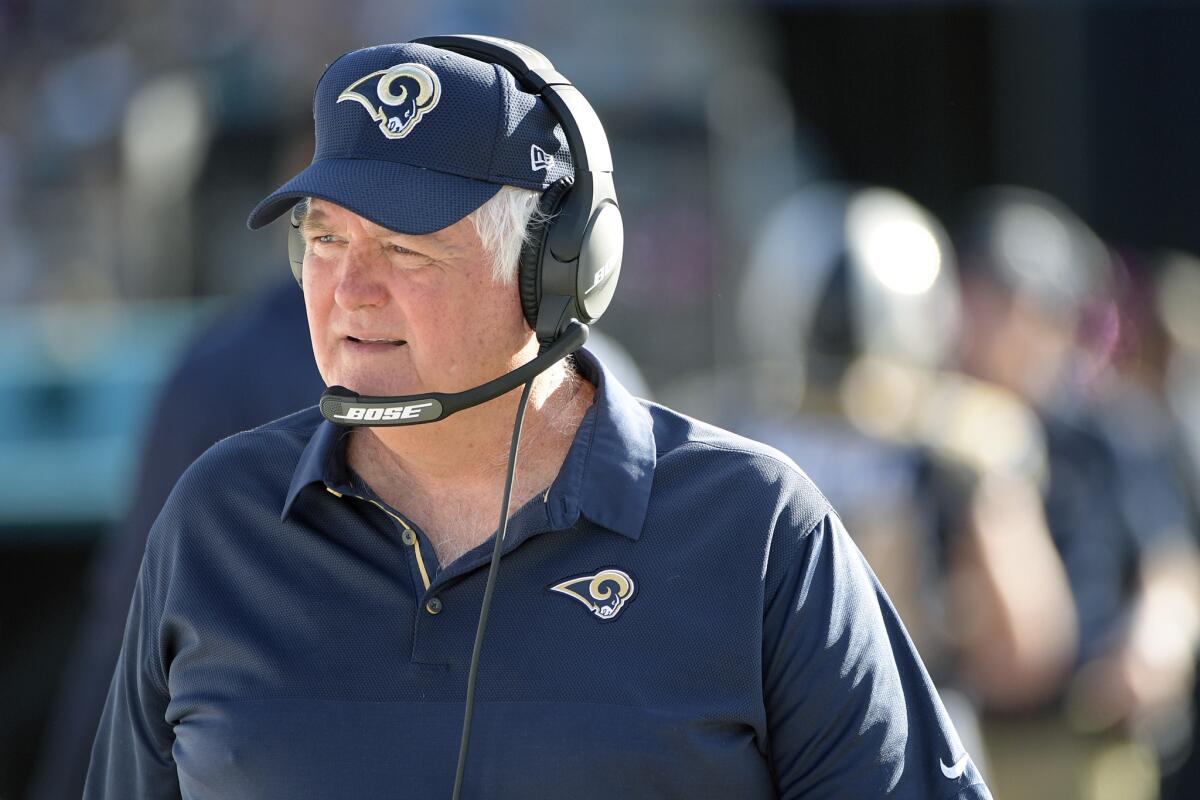 Rams defensive coordinator Wade Phillips