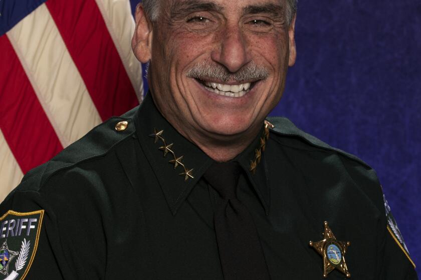 This undated photo provided by Volusia County, Fla. Sheriff office shows Volusia County Sheriff Michael J. Chitwood (Volusia County, Fla. Sheriff office via AP)