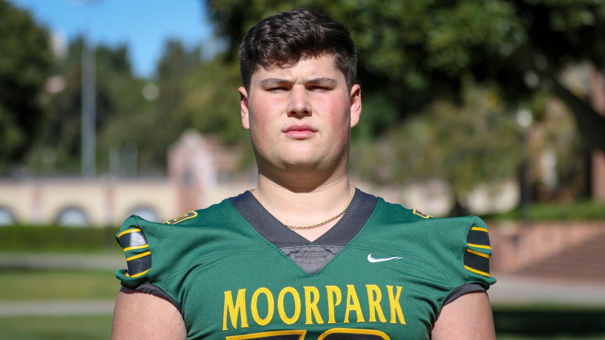 Moorpark lineman Jonah Monheim.