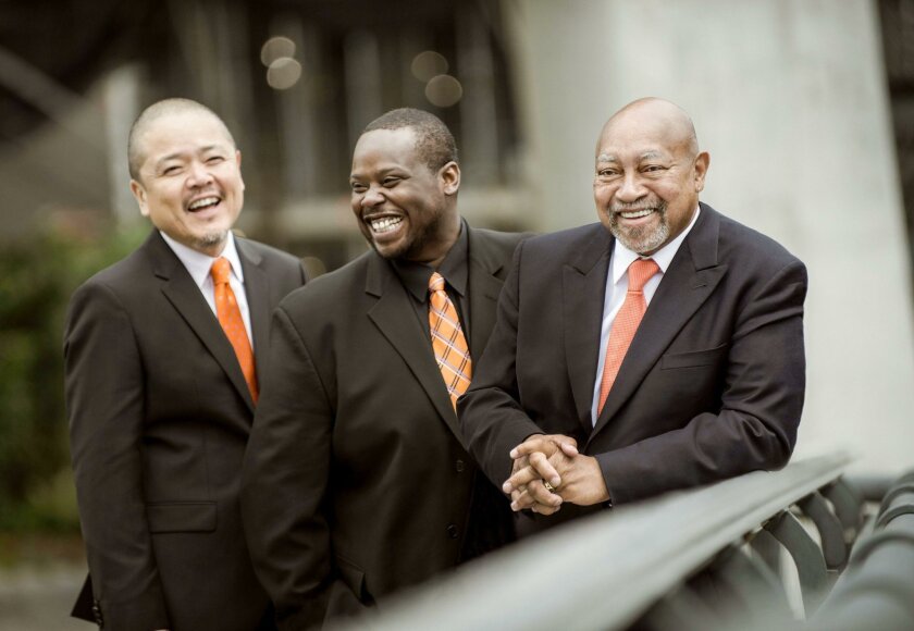The Kenny Barron Trio is led by its piano-playing namesake (right). 