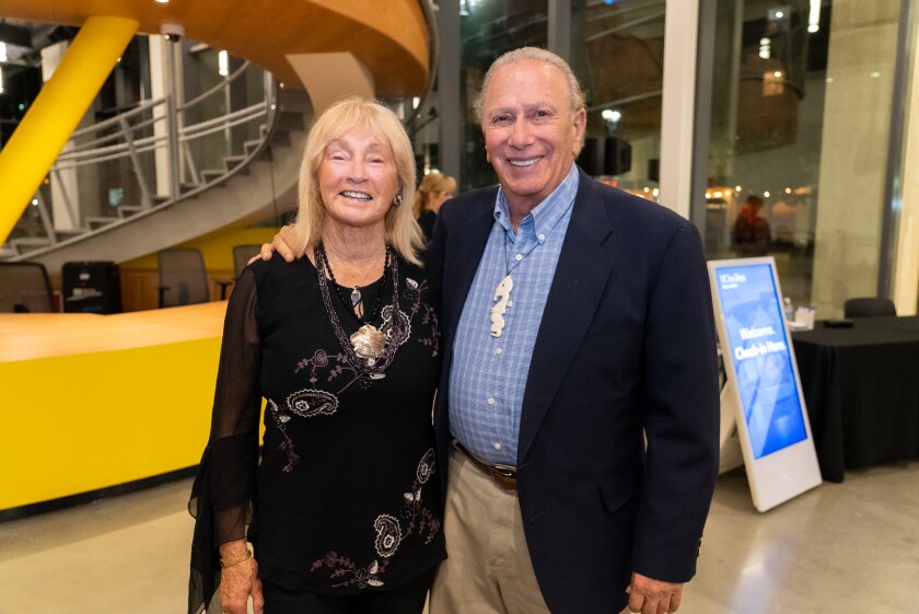 La Jolla residents Claire and David Guggenheim have donated $1 million to establish a theater at UC San Diego Park & Market.