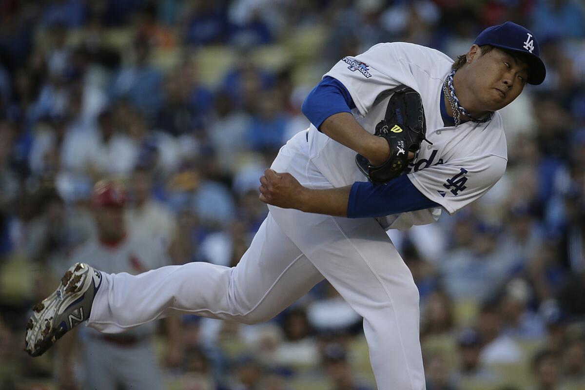 The Dodgers put pitcher Hyun-Jin Ryu on the 15-day disabled list on Friday because of left shoulder inflammation.