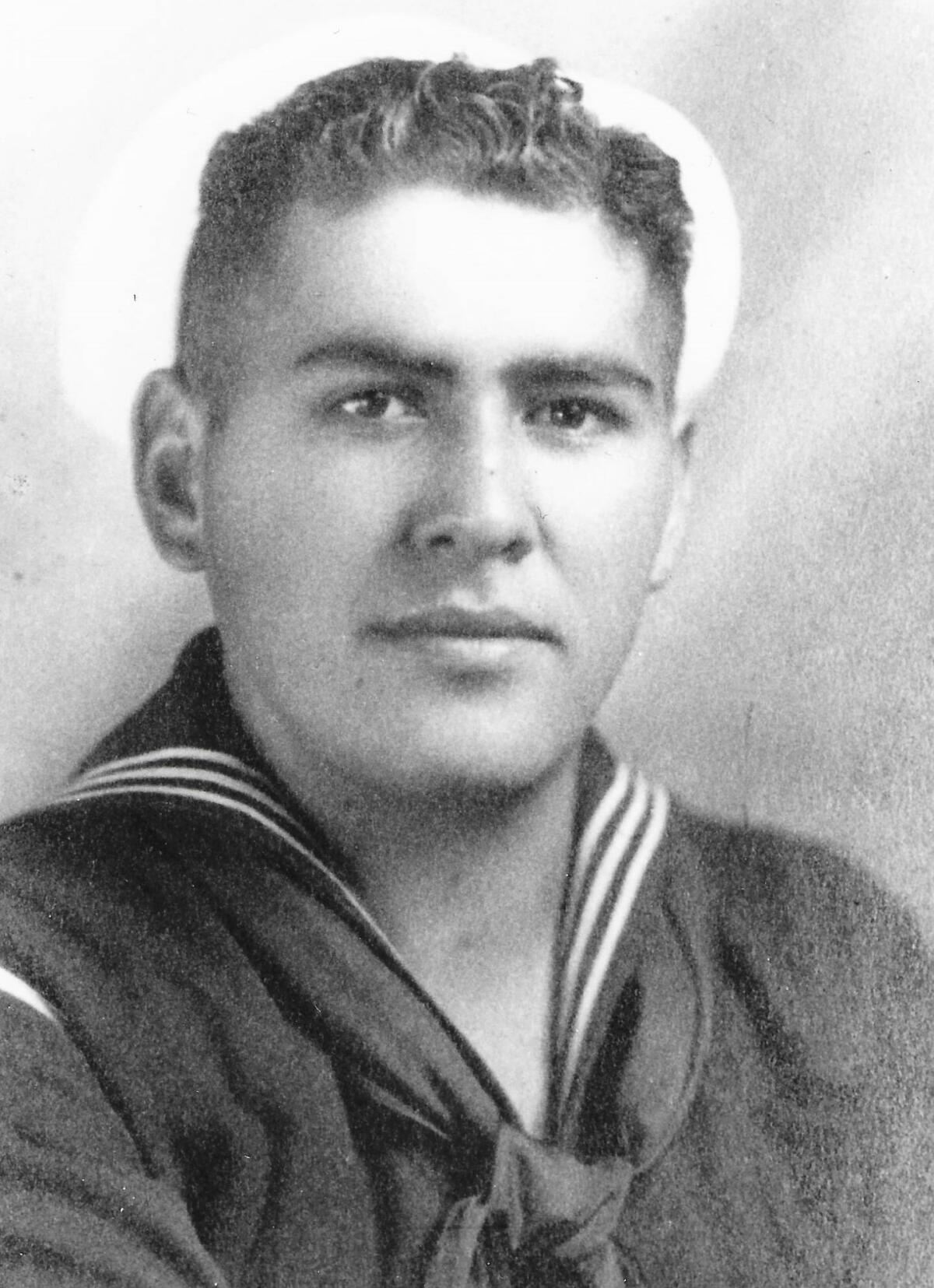U.S. Navy Second Class Claude Ralph Garcia, from Ventura