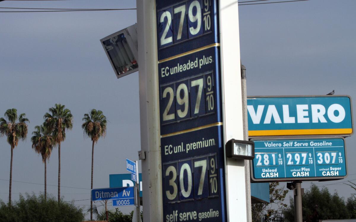 Los Angeles gas prices are on the increase.