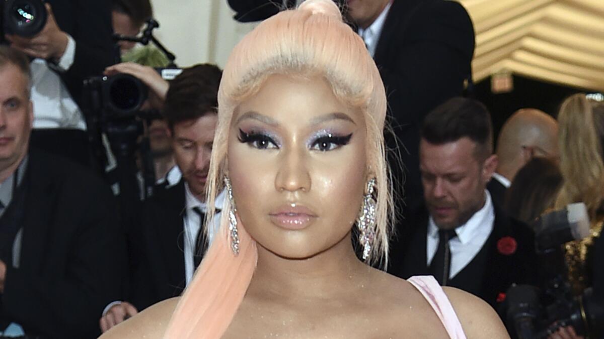 Nicki Minaj apparent target of swatter as police swarm her L.A. home - Los Angeles Times