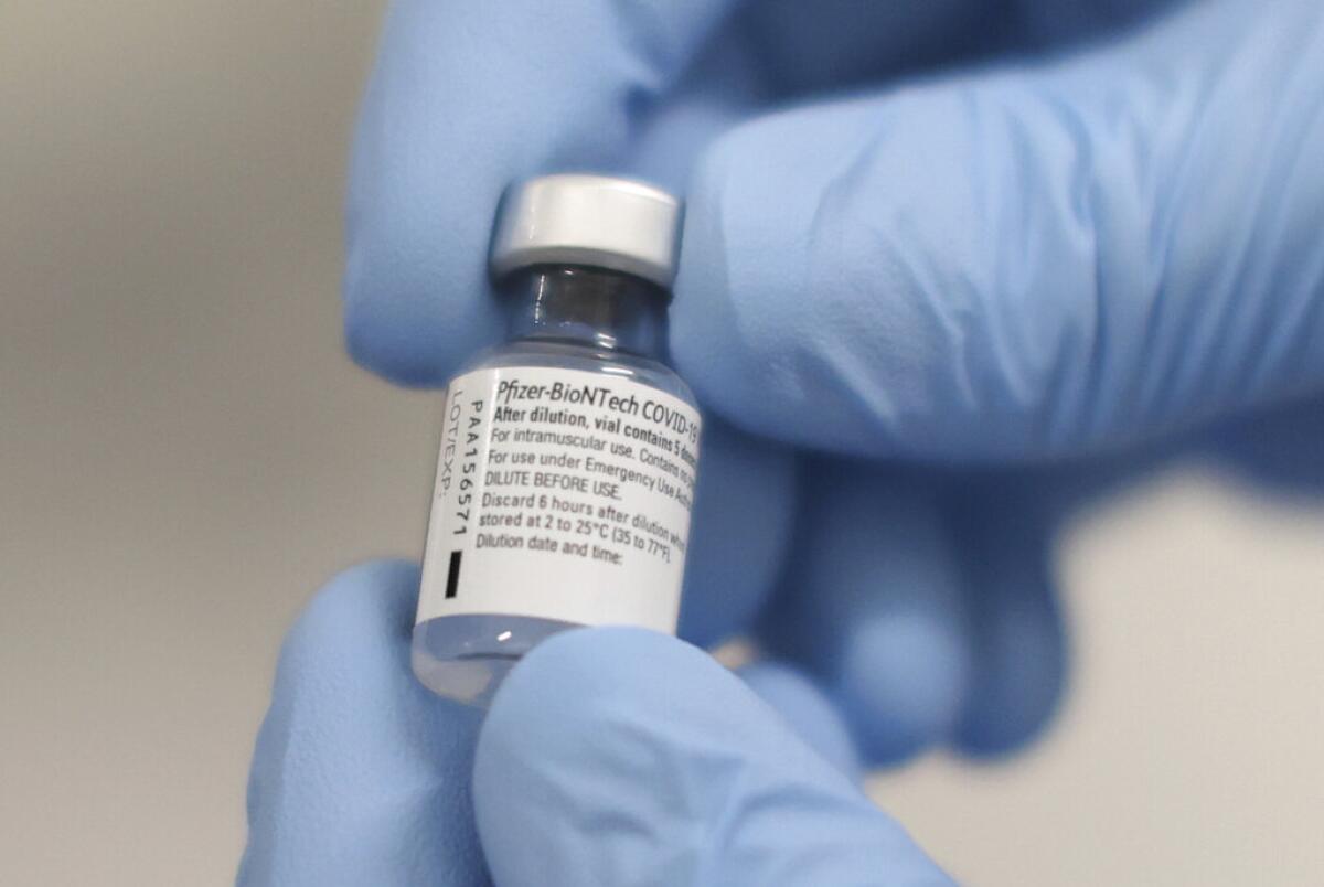 Una dosis de la vacuna Pfizer-BioNTech contra el COVID-19.