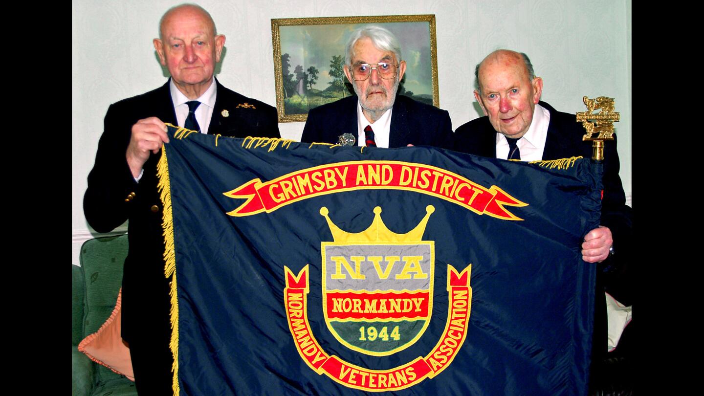 Britain's Normandy Veterans Assn. once had 15,000 members. About 600 are still living. Walter Marshall, 89, from left, Henry Draper, 93, and Eric Gower, 90, are among the five remaining in the founding chapter.