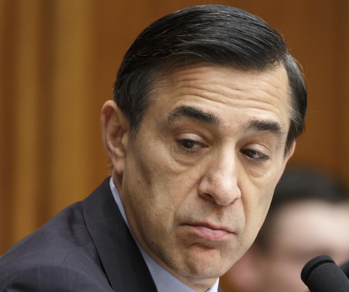 Getting ready to fire, then aim: House Oversight Committee Chairman Darrell Issa.