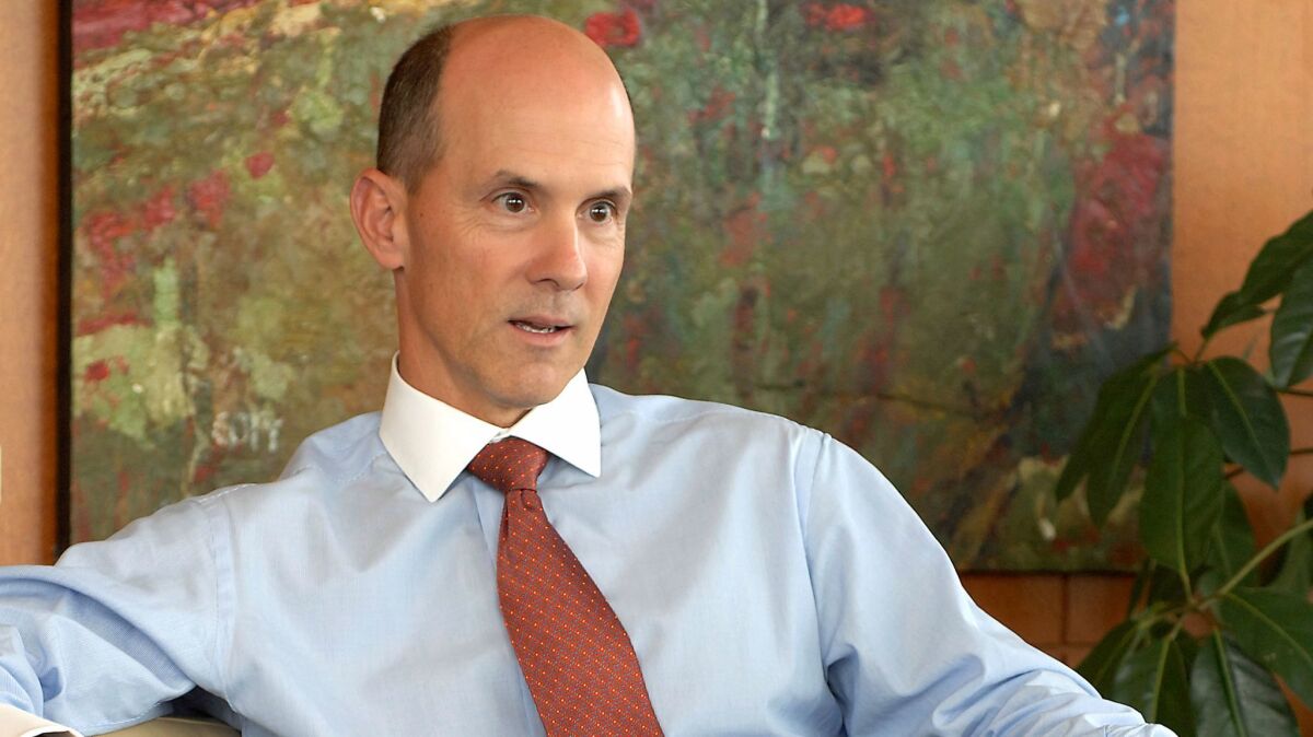 Then-Equifax CEO Richard Smith at the company's headquarters in Atlanta in 2007.