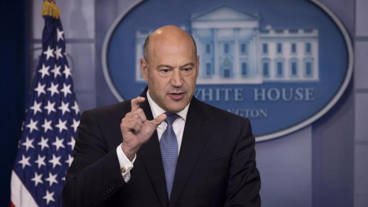 Gary Cohn, director of the White House National Economic Council