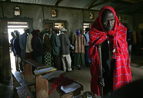 Massai tribe voter