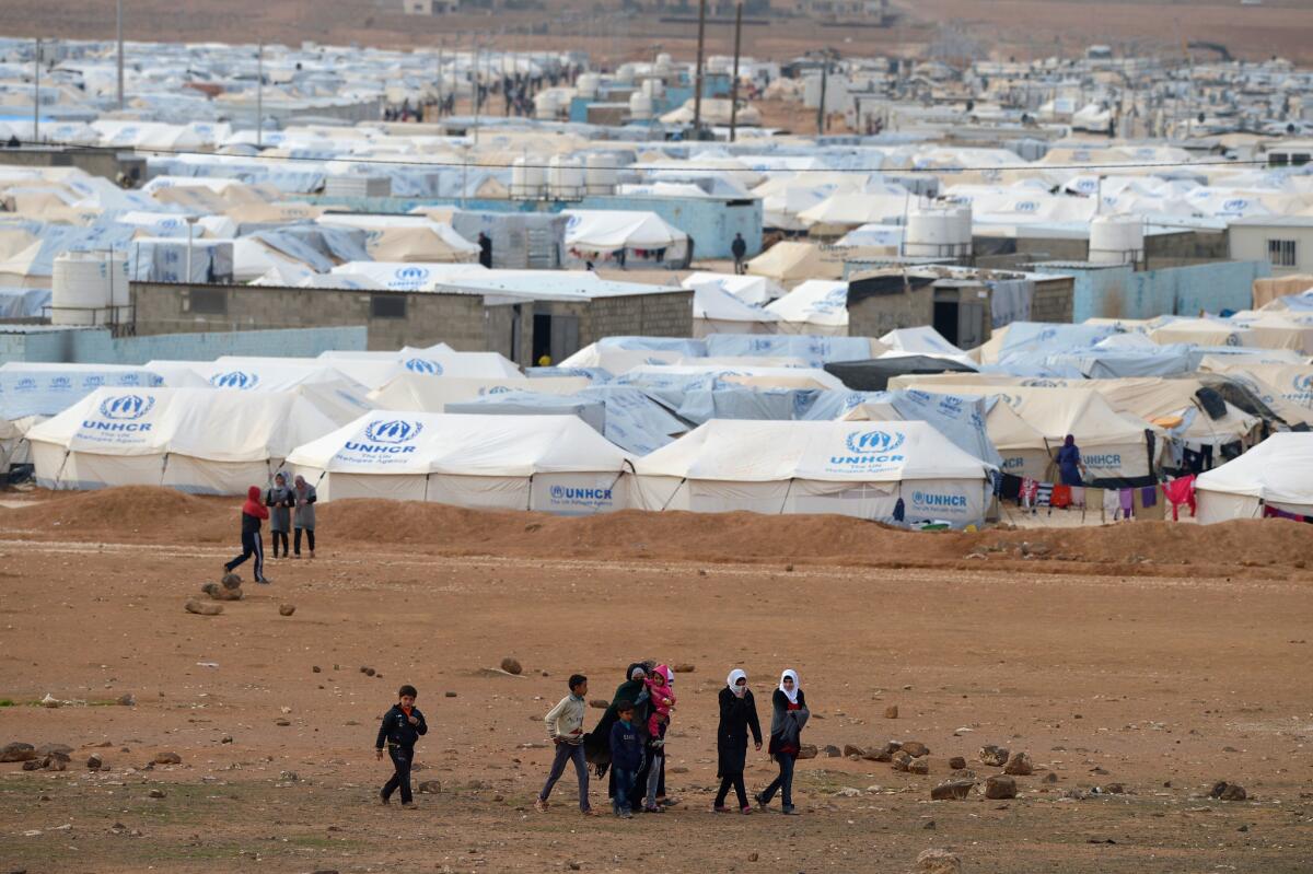 Camp in Jordan is now home to record numbers of Syrians fleeing violence and bombings. As winter descends, donor nations are raising more aid.