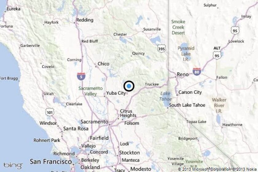 Map Of Nevada City Ca Earthquake: 3.0 quake strikes near Nevada City, California 