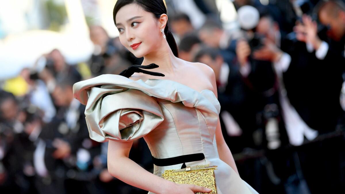 Actress Fan Bingbing attends the screening of "Ash Is the Purest White" at the Cannes Film Festival in May.