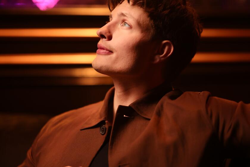 Los Angeles, CA - August 06: Comedian Matt Rife poses for a portrait at the Kookaburra Lounge on Tuesday, Aug. 6, 2024 in Los Angeles, CA. (Dania Maxwell / Los Angeles Times)