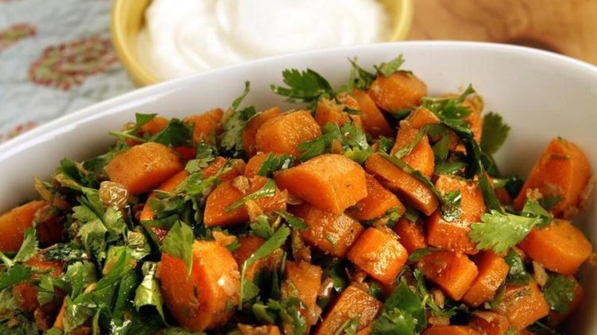 Spicy Moroccan carrot salad.