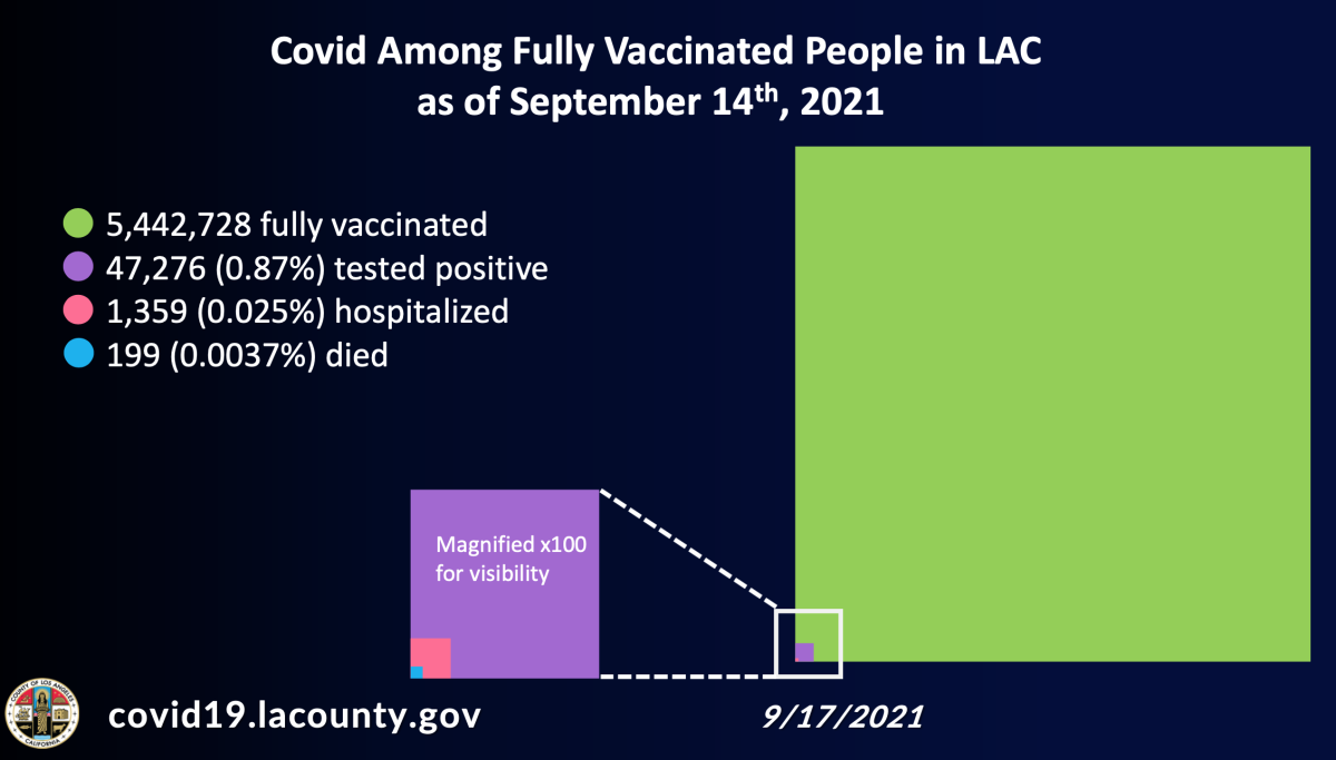 COVID-19 among fully vaccinated people in L.A. County