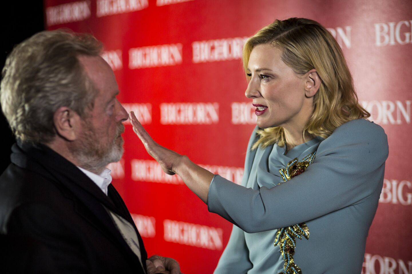 Director Ridley Scott and actress Cate Blanchett