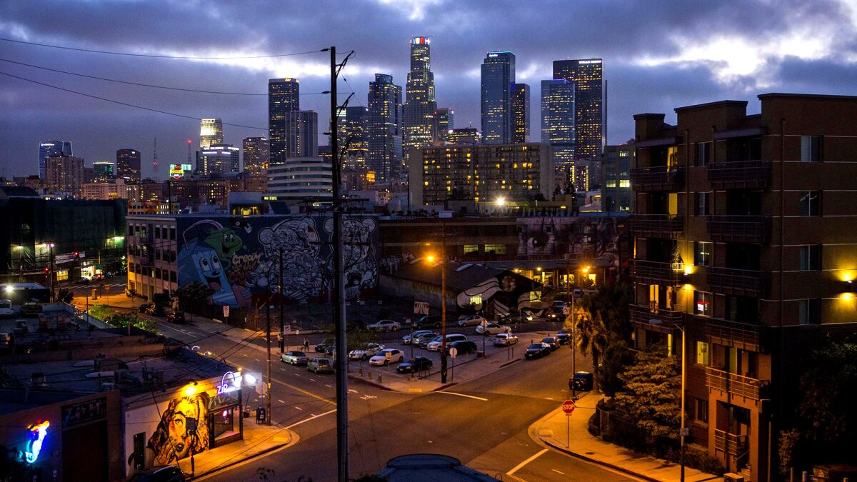 The downtown L.A, artist district, site of a development boom