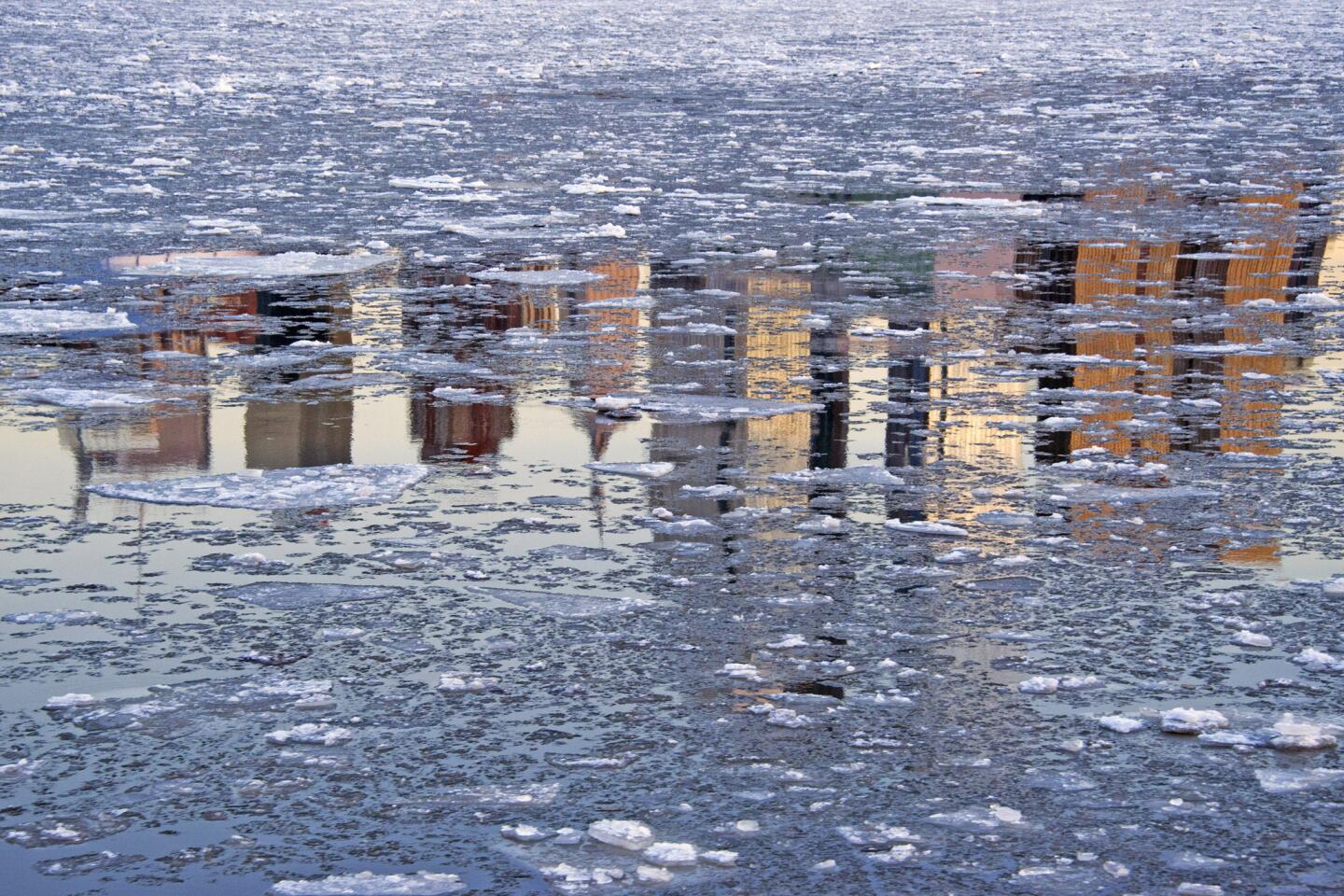 New York winter reflection