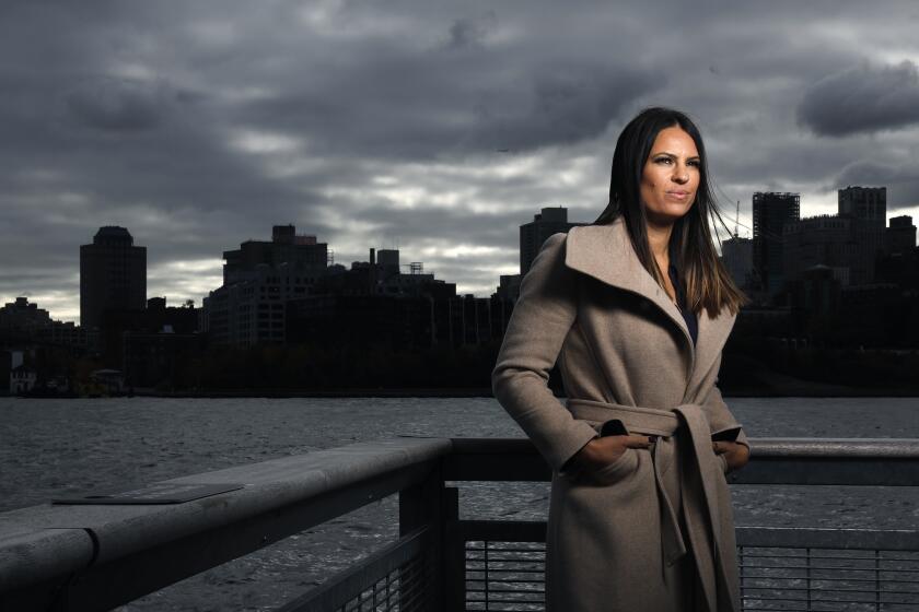 *******DO NOT USE***** FOR WOMENS SPECIAL SECTION RUNNING MARCH 8********NEW YORK-NY-OCTOBER 28, 2019: Jessica Mendoza is photographed at ESPN Seaport District Studios in New York, New York on October 28, 2019. (Christina House / Los Angeles Times)