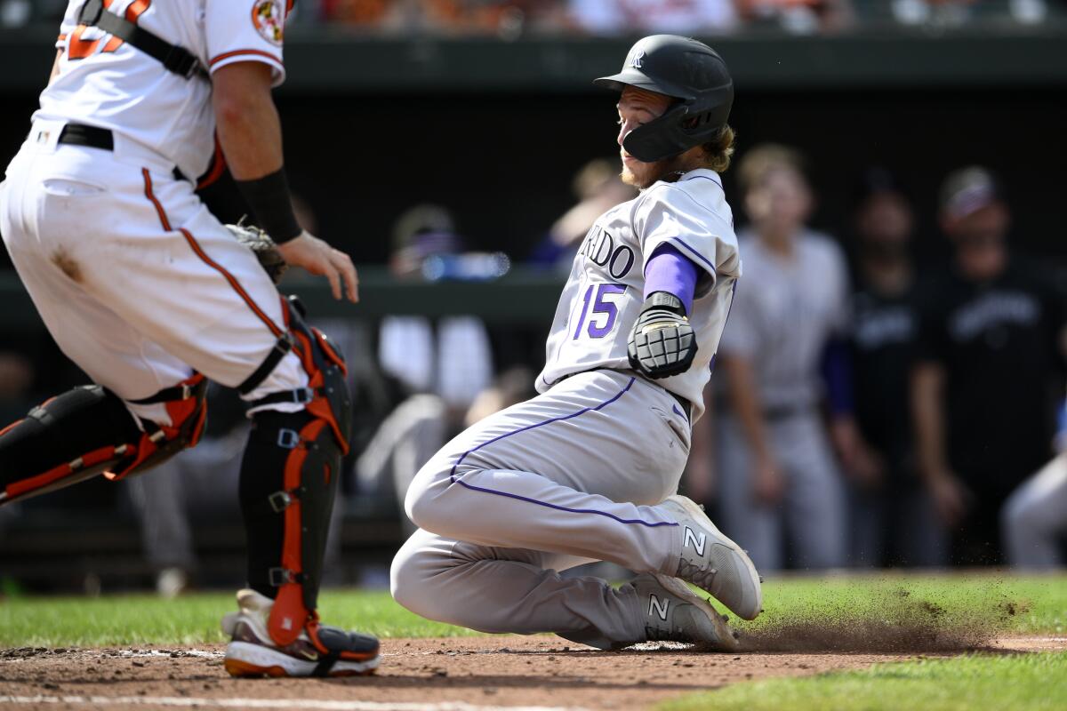 Goodman leads Rockies past Orioles 4-3 in major league debut as Colorado  snaps 6-game skid - ABC News