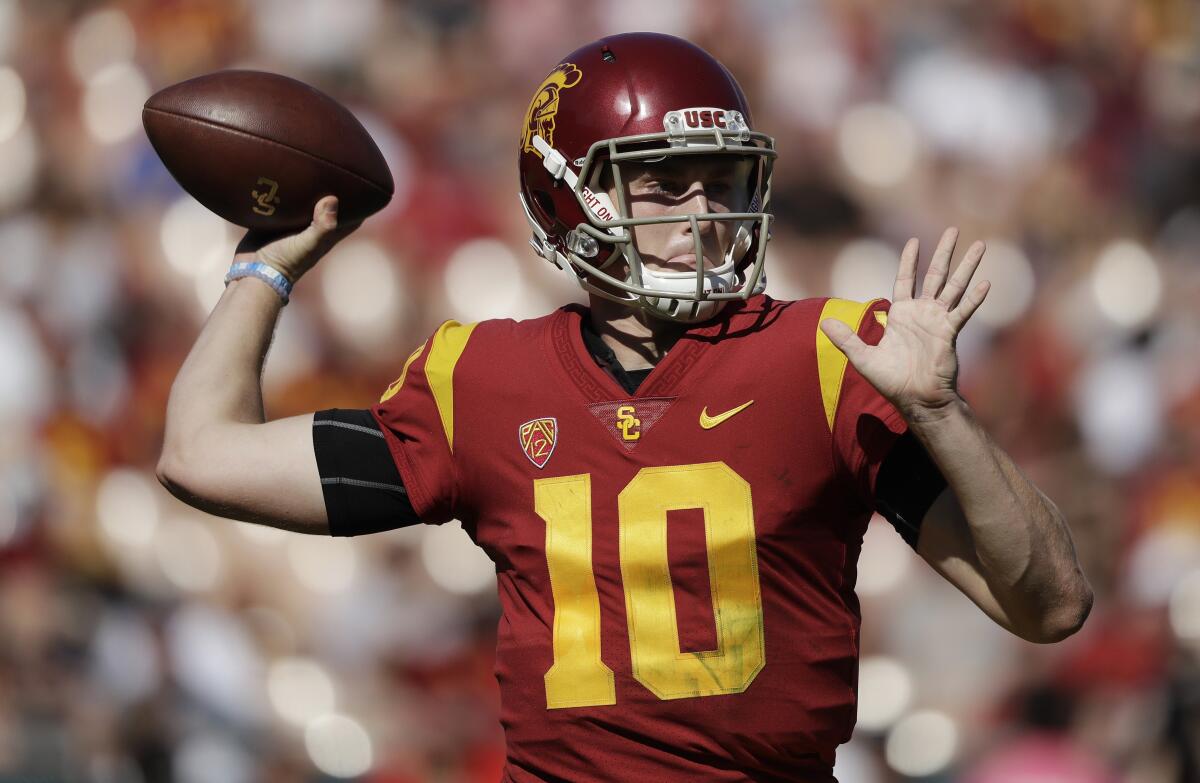 Former USC quarterback Jack Sears entered the transfer portal in August, although he remained in school during the fall semester to complete his undergraduate degree. As a graduate transfer, Sears is immediately eligible to play during the 2020 season.