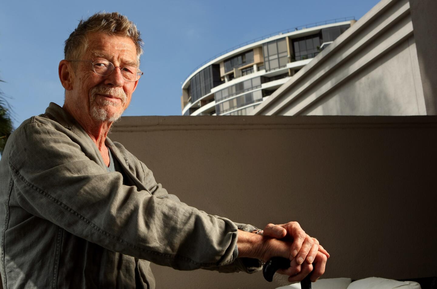 Actor John Hurt in 2012 at the Ritz-Carlton in Marina del Rey. He died Friday at age 77.