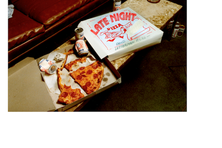 "Pizza Box 1983," a bumper from "Late Night With David Letterman," was created by Marc Karzen.