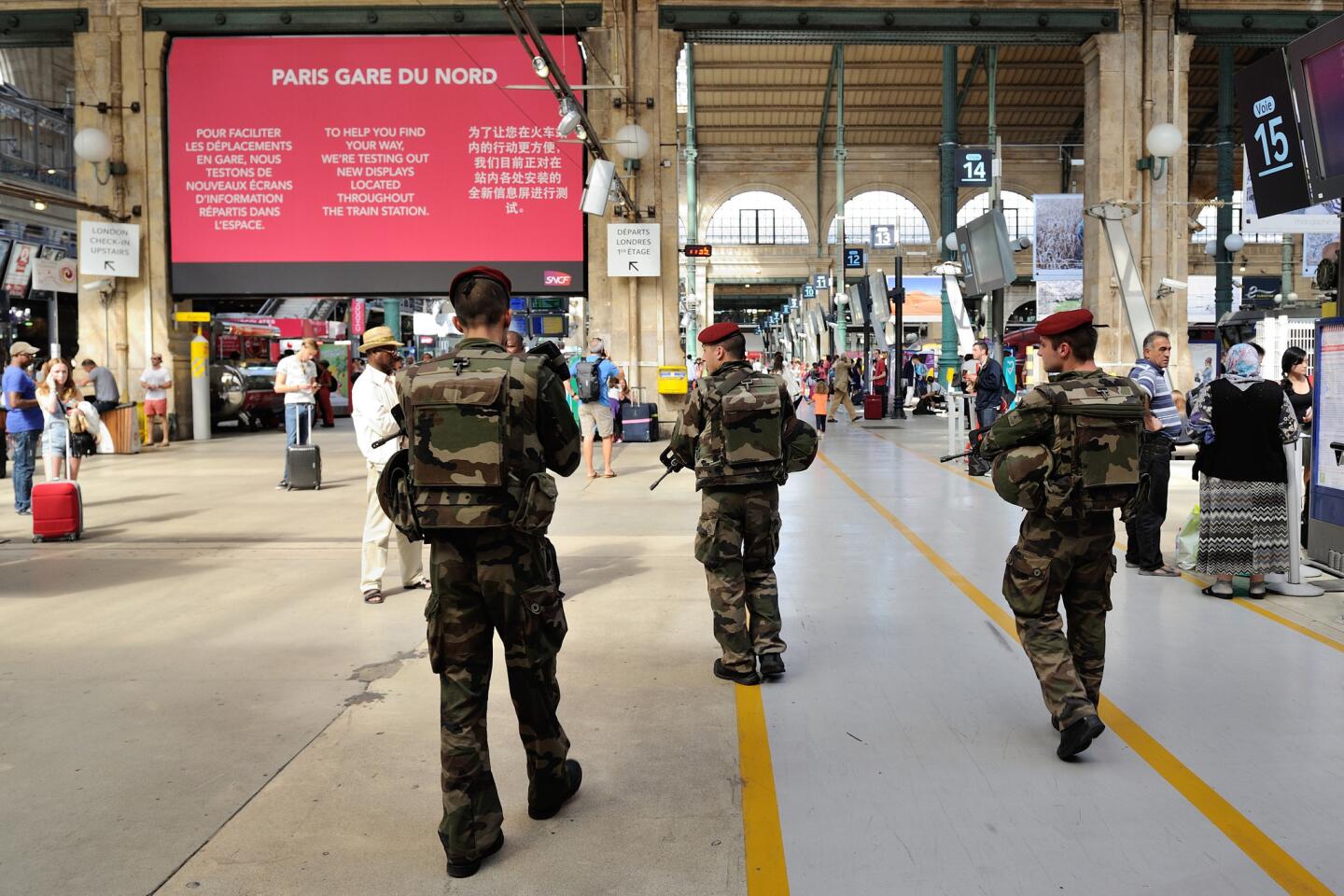 French soldiers on patrol