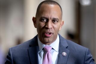 House Democratic Caucus Chair Hakeem Jeffries, D-N.Y., arrives for leadership elections where he is expected to become the top Democrat in the House when Nancy Pelosi steps down as speaker, at the Capitol in Washington, Wednesday, Nov. 30, 2022. Jeffries will become the first Black American to lead a major political party in Congress. (AP Photo/J. Scott Applewhite)