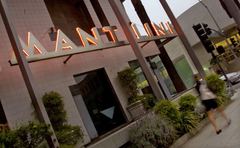 When Kate Mantilini opened in 1987, it was referred to as a late-night hot spot.