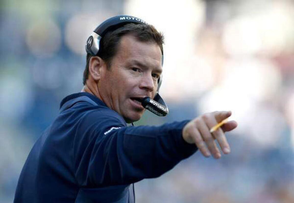 UCLA Coach Jim Mora, shown on the sidelines with the Seattle Seahawks in 2009.