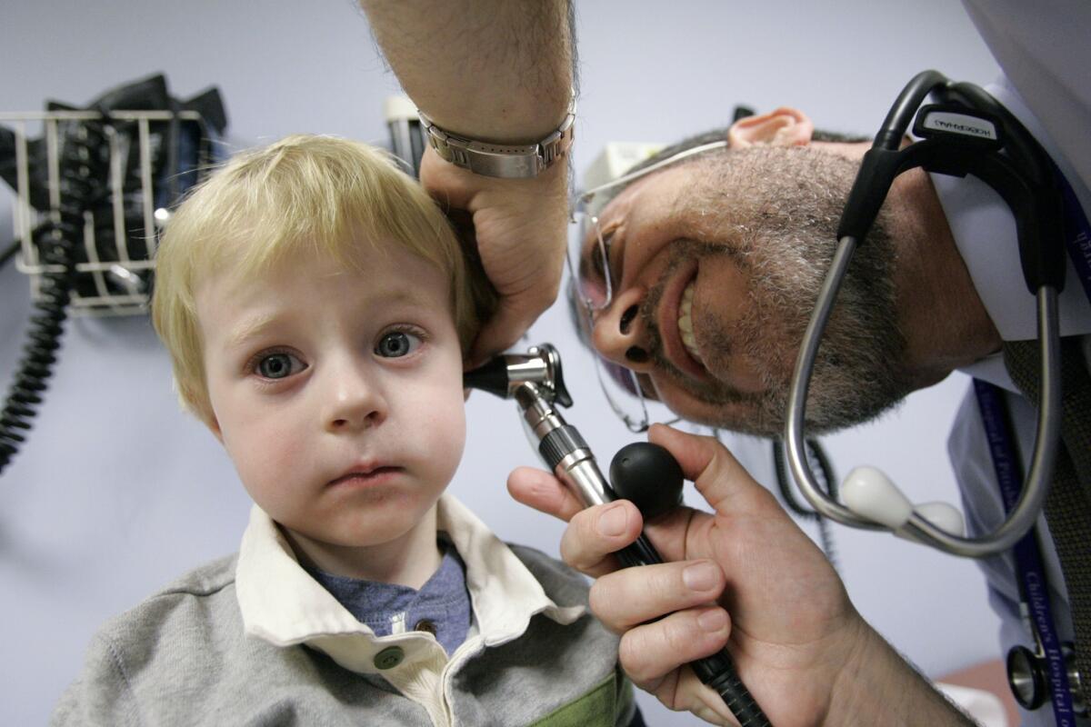 Ear infections and other common early-childhood ailments are often treated with antibiotics. A study suggests this practice may be linked to childhood obesity.