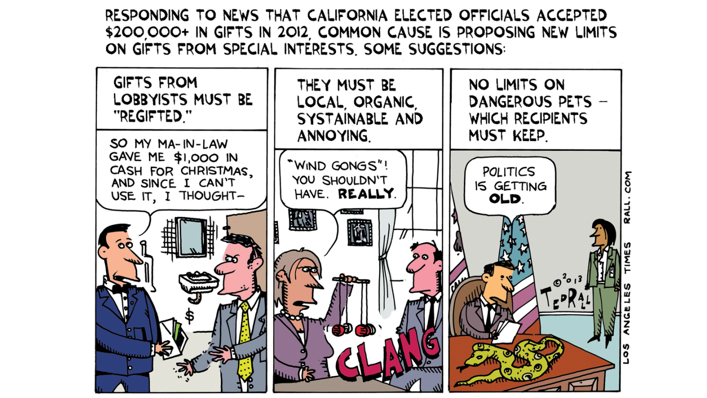 Gift ideas for California politicians