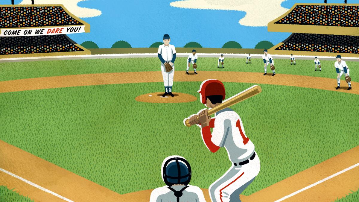 cartoon baseball game