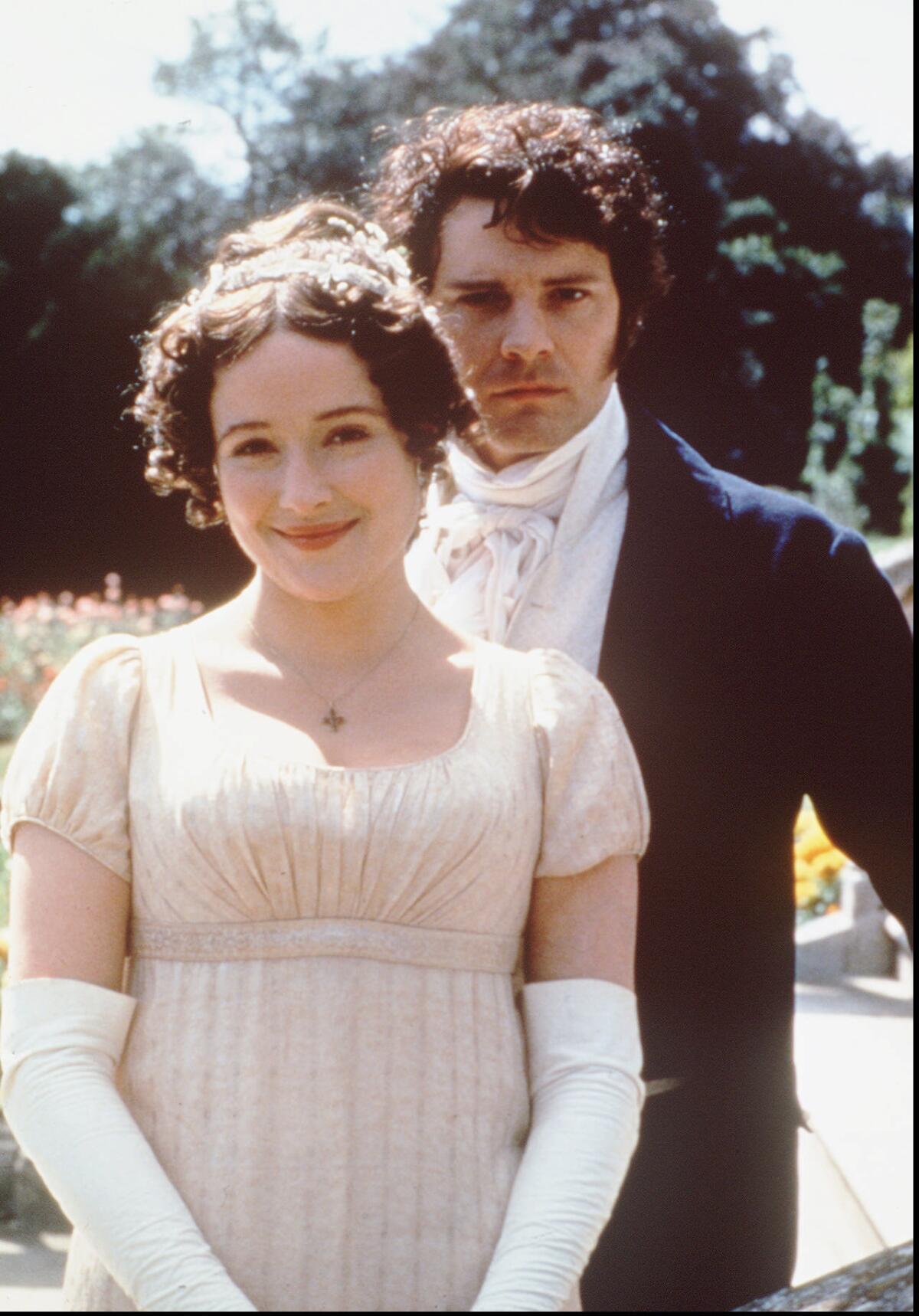 Jennifer Ehle and Colin Firth in “Pride and Prejudice.”