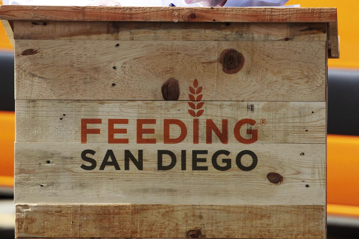 Feeding San Diego CEO Vince Hall, announced on March 17th at their Mira Mesa headquarters, several new emergency food distributions due to the increasing demand because of the COVID-19 virus outbreak. Feeding San Diego is a non-profit food rescue and distribution organization.