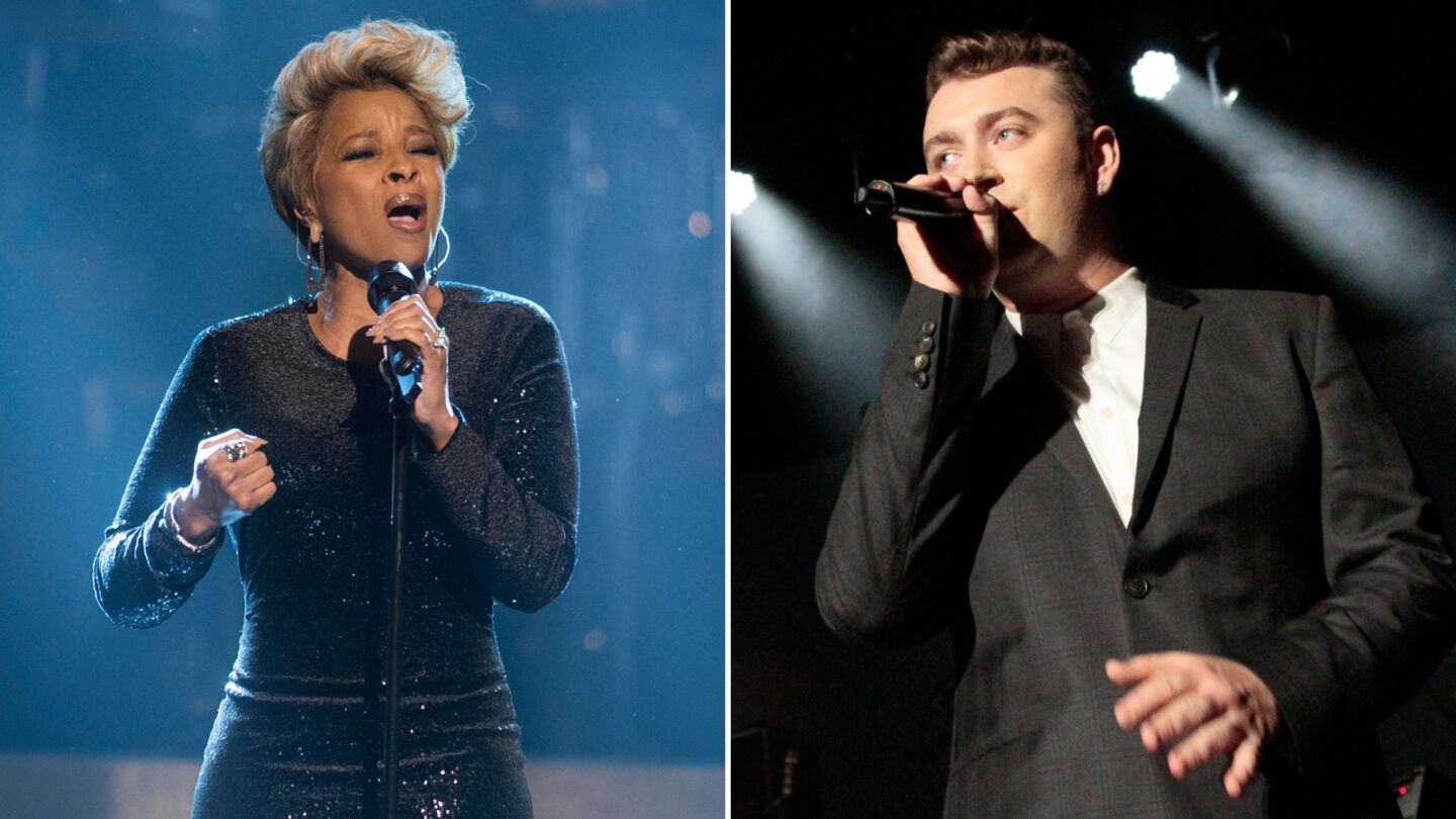 Mary J. Blige and Sam Smith will be performing a duet during the Grammys ceremony. Blige is nominated for dance recording with Disclosure for "F For You." Smith is one of the top nominated musicians of 2015, with six nods.