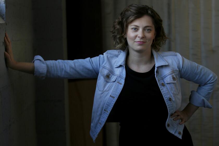 Rachel Bloom, co-creator of the CW series "Crazy Ex-Girlfriend," at the show's North Hollywood production office.