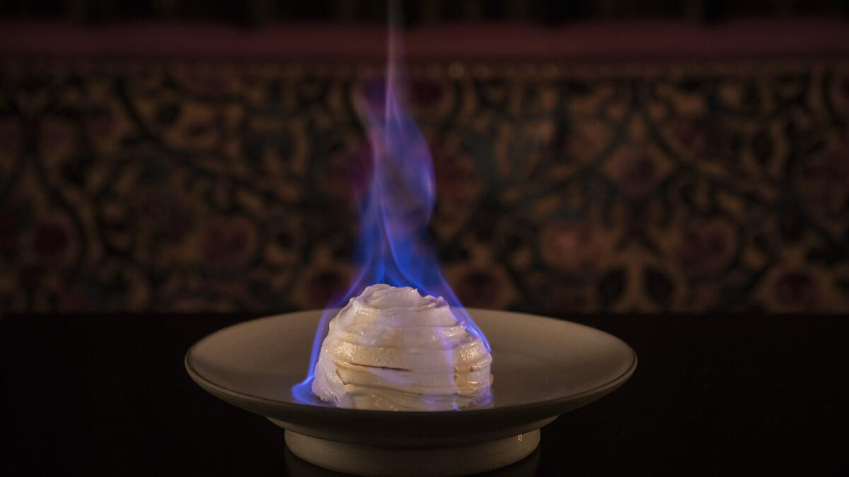 Baked Alaska is on the menu at the new NoMad hotel.