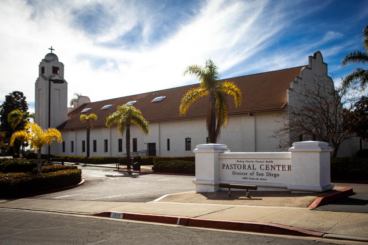 The Roman Catholic Diocese of San Diego Pastoral Center in Clairemont