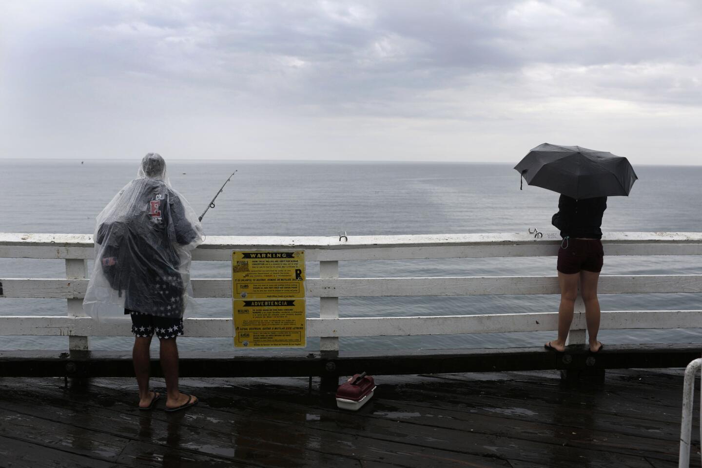 Lightning and rain