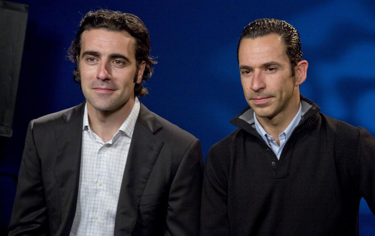 Dario Franchitti, left, and Helio Castroneves will try to become four-time winners in Indianapolis 500 history.
