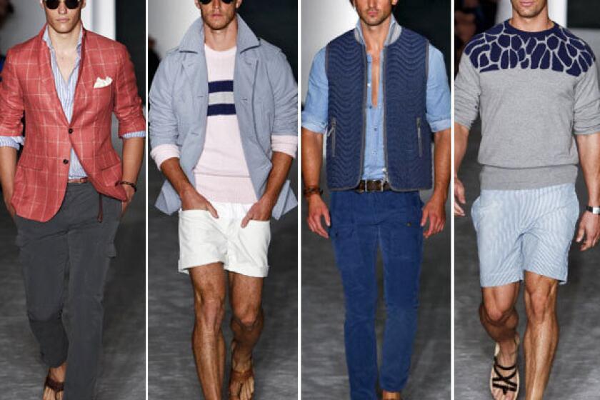 Looks from the Michael Bastian spring-summer 2013 collection shown during New York Fashion Week.