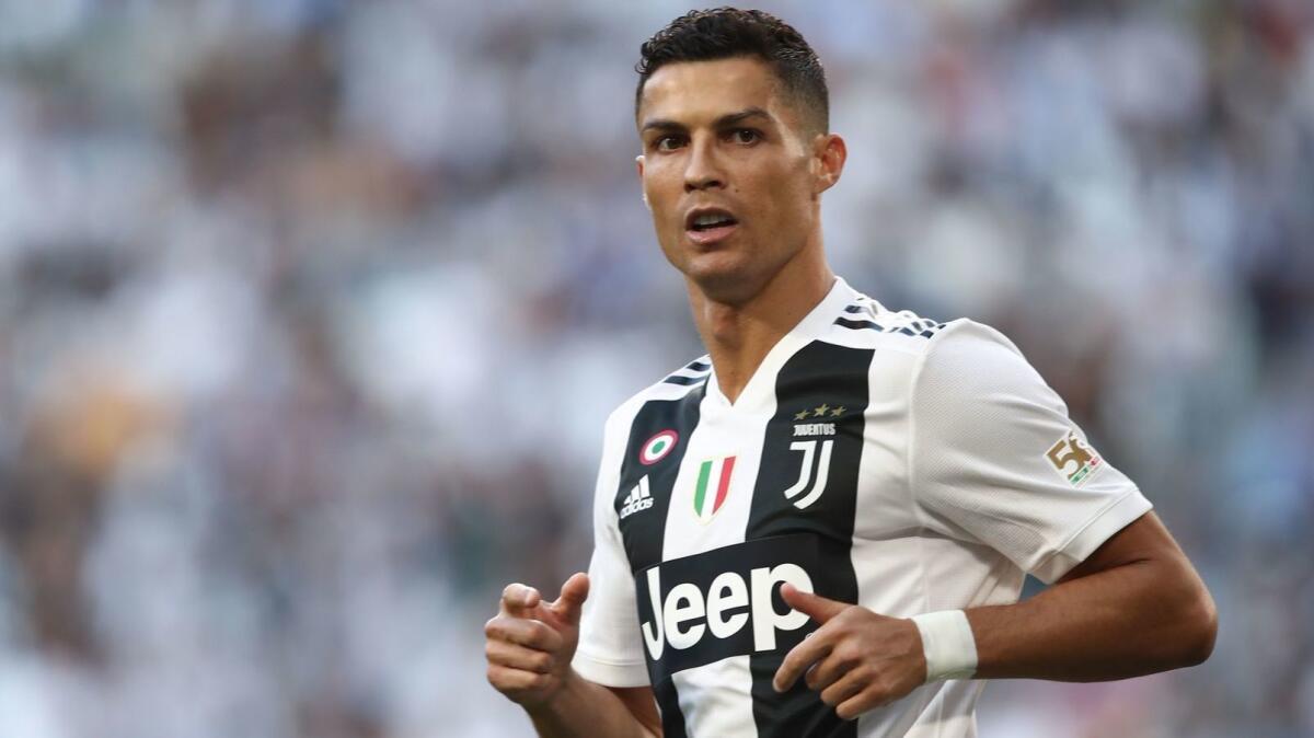 Cristiano Ronaldo, shown on Sept. 26, issued a statement Wednesday on social media, saying that he has a "clear conscience" as he awaits the results of an investigation into rape accusations against him.