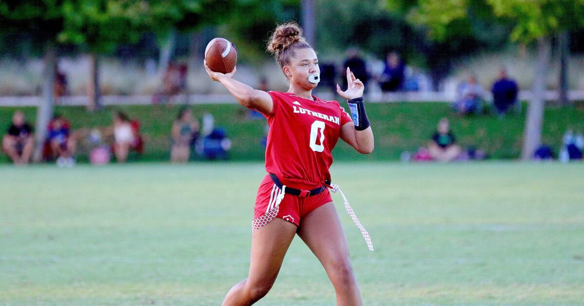 Makena Cook a mené Orange Lutheran au n°1 du flag football