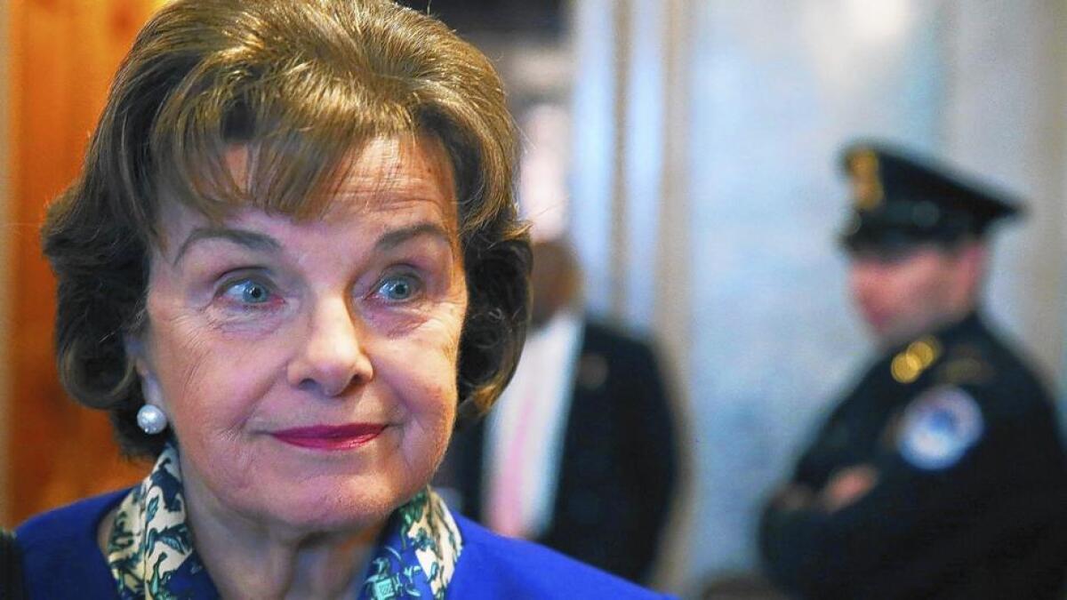 Sen. Dianne Feinstein of California