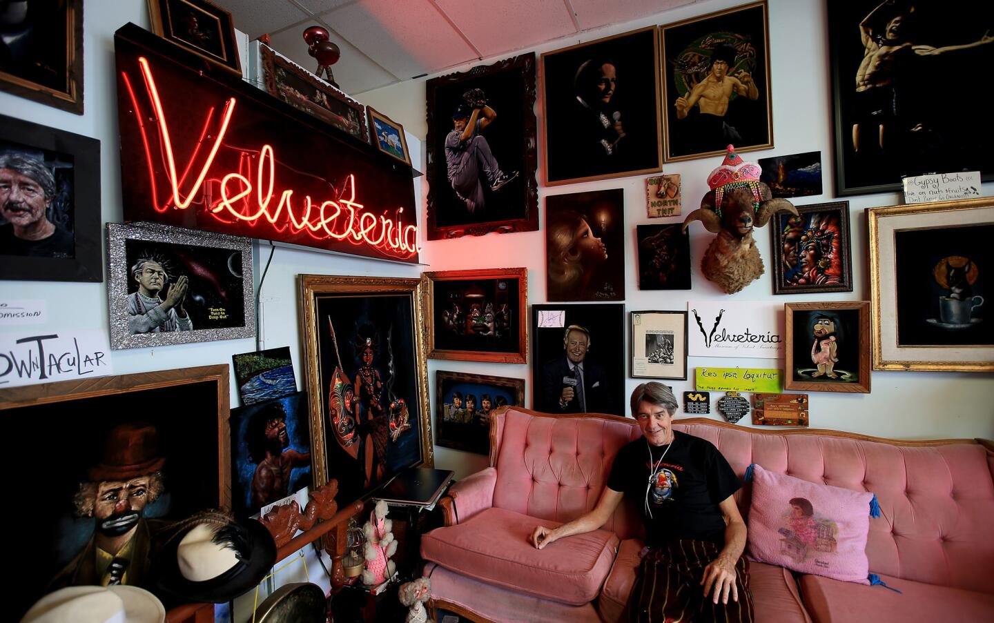 Velveteria is the brainchild of native Angeleno Carl Baldwin (pictured here), who first launched the museum in Portland, Ore., with his partner Caren Anderson. They moved it to L.A. in 2013.